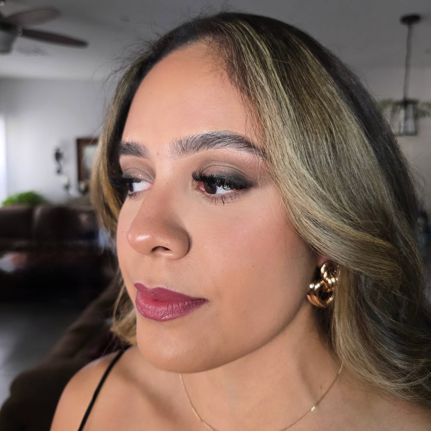 Full-glam makeup look by HMU Studio