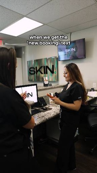 SKIN Las Vegas team coordinating an appointment